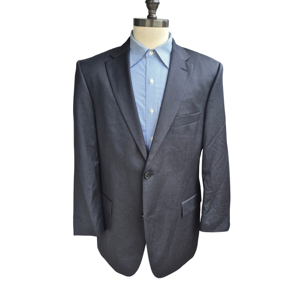 Hugo Boss Pasolini Movie Blazer Mens 44R Charcoal Gray Reda Super 100 Wool Suit
